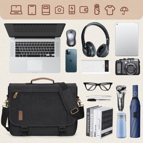کیف لپ‌تاپ 17 اینچی RAINSMORE Messenger