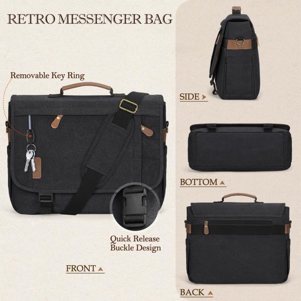 کیف لپ‌تاپ 17 اینچی RAINSMORE Messenger